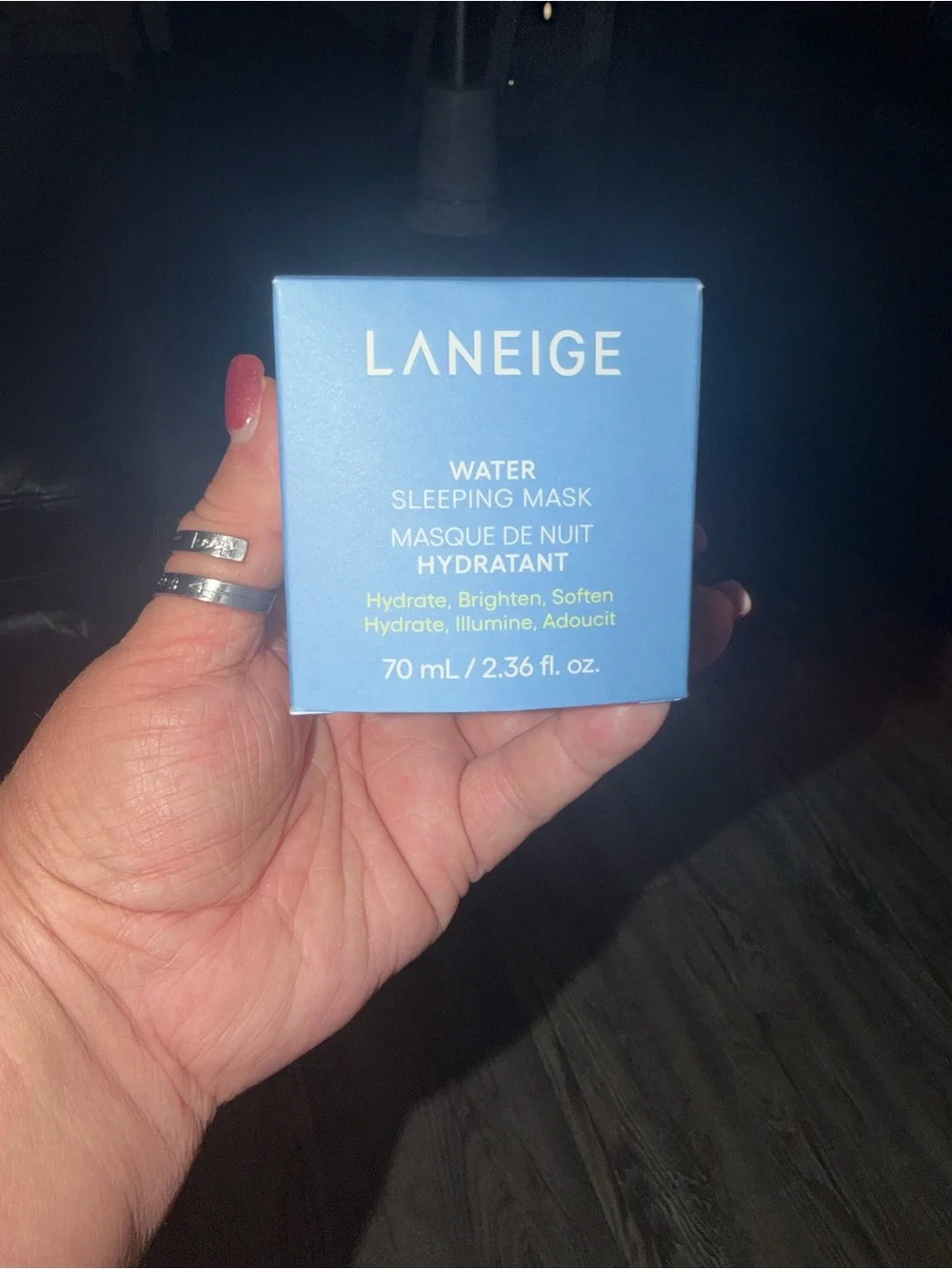 LANEIGE Water Sleeping Mask & Lip Sleeping Mask in Berry. Full Size
